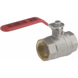 Rutulinis vožtuvas BSP 2x vidinis 1" sriegis + nerūdijančio plieno rankena KS1FKR