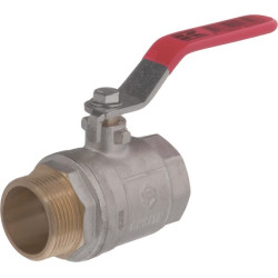 Rutulinis vožtuvas BSP vidinis/išorinis sriegis 1 1/4" + nerūdijančio plieno rankena KS114MKR