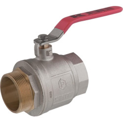 Rutulinis vožtuvas BSP vidinis/išorinis sriegis 2" + nerūdijančio plieno rankena KS2MKR