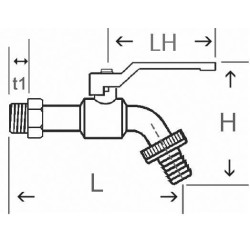 Sriegiklis 1/2" TK12K