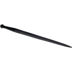 Krautuvo dantis, tiesus, dvigubas T formos profilis 36x810mm, smailus galas su M22x1,5mm veržle, raudonas, SHW FT1S