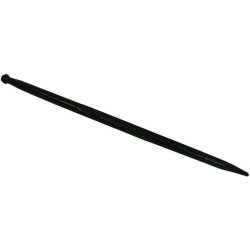 Krautuvo dantis, tiesus, dvigubas T formos profilis 42x1100mm, smailus galas su M28x1,5mm veržle, juodas, Battista Porteri FT17