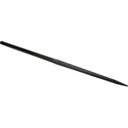 Krautuvo dantis, tiesus, dvigubas T formos profilis 42x1400mm, smailus galas su M42 Ø12.9 ritininiu kaiščiu, juodas, Battista Po