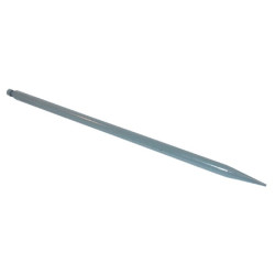 Krautuvo dantis, tiesus, apvalus, 25,4x635 mm, smailus galas su veržle, juodas FT8850