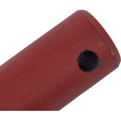 Krautuvo dantis, tiesus, dvigubas T formos profilis 35x760 mm, smailus galas su Ø10,5 ritininiu kaiščiu, raudonas, SHW FT5011