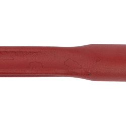 Krautuvo dantis, tiesus, dvigubas T formos profilis 35x760 mm, smailus galas su Ø10,5 ritininiu kaiščiu, raudonas, SHW FT5011