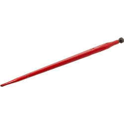 Krautuvo dantis, tiesus, kvadratinis, 37x800mm, smailus galas su M20x1,5mm veržle, raudonas, Battista Porteri FT12