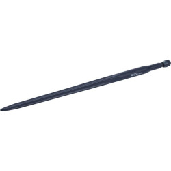 Krautuvo dantis, tiesus, žvaigždės formos, 35x820 mm, smailus galas su M22x1,5 mm veržle, mėlynas, FST FT486844