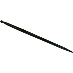 Krautuvo dantis, tiesus, dvigubas T formos profilis 36x1000mm, smailus galas su M22x1,5mm veržle, juodas, Battista Porteri RT3