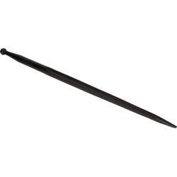 Krautuvo dantis, tiesus, dvigubas T formos profilis 36x900mm, smailus galas su M22x1,5mm veržle, raudonas, SHW FT2S