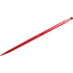 Krautuvo dantis, tiesus, kvadratinis, 45x1250mm, smailus galas su M28x1.5mm veržle, juodas, Battista Porteri 519354512