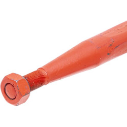 Krautuvo pirštas, tiesus, kvadratinis, 36x600mm, smailus galas su M20x1,5mm veržle, raudonas, Kverneland KK221150