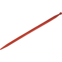 Krautuvo pirštas, tiesus, kvadratinis, 36x1000mm, smailus galas su M20x1,5mm veržle, raudonas, Kverneland KK221155