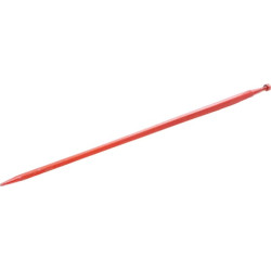 Krautuvo pirštas, tiesus, kvadratinis, 36x1400mm, smailus galas su M20x1,5mm veržle, raudonas, Kverneland KK221154
