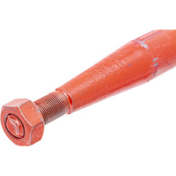 Krautuvo pirštas, tiesus, kvadratinis, 36x1400mm, smailus galas su M20x1,5mm veržle, raudonas, Kverneland KK221154