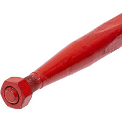 Krautuvo pirštas, tiesus, kvadratinis, 36x1100mm, suplotas galas su M20x1,5mm veržle, raudonas, Kverneland KK221156