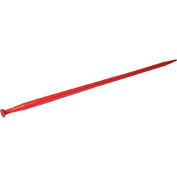 Krautuvo pirštas, tiesus, kvadratinis, 45x1400mm, smailus galas su M30x2mm veržle, raudonas, Kverneland KK241163A