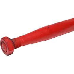 Krautuvo pirštas, tiesus, kvadratinis, 45x1400mm, smailus galas su M30x2mm veržle, raudonas, Kverneland KK241163A