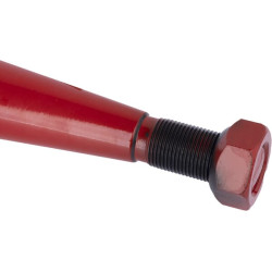 Krautuvo dantis, lenktas, kvadratinis, 35,5x585 mm, smailus galas su M20x1,5 mm veržle, raudonas 519360021