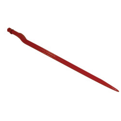 Siloso pjūvio dantys, alkūniniai: 43 mm žvaigždės formos, 36x810 mm, smailus galas su M22x1,5 mm veržle, raudoni, Fella 120342