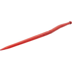 Siloso pjūvio dantys, alkūniniai: 38 mm žvaigždės formos, 36x930 mm, smailus galas su M20x1,5 mm veržle, raudoni, SHW KT9