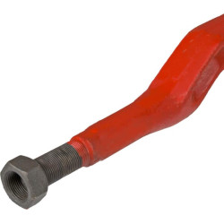Siloso dantys, alkūniniai: 62 mm dviguba T formos dalis, 35x870 mm, smailus galas su M22x1,5 mm veržle, raudoni, Battista Porter