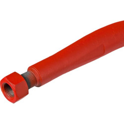 Siloso dantys, alkūniniai: 58 mm žvaigždės formos, 36x905 mm, smailus galas su M20x1,5 mm veržle, raudoni, SHW KT12