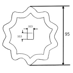 Pašarų vežimėlio peilis FM12177