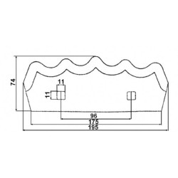 Pašarų vežimėlio peilis Marmix FM13147