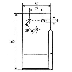 Pašarų vežimėlio peilis FM01128