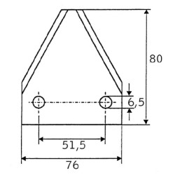 Pašarų vežimėlio peilis FM01137