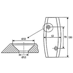 Ovalus pjovimo diskas Logifeed FM12155