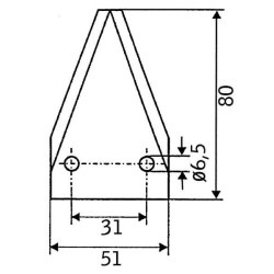 Šėrimo vagono peilis FM12119