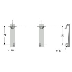 Sistemos kablių rinkinys „Quicke“ Nr. 3 laikikliui FT2008