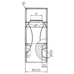 Kaltinis kablis 40 mm M40 kaiščiui FT2010