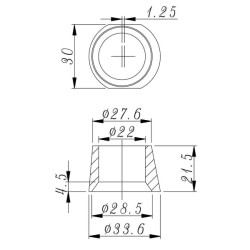 Dantų reguliavimo įvorė FT2230