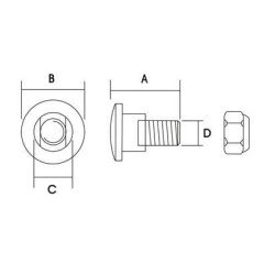 Peilio varžtas (x10) VLH4805