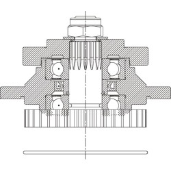 Pjovimo juostų guolių komplektas - naujas, pilnas 520513
