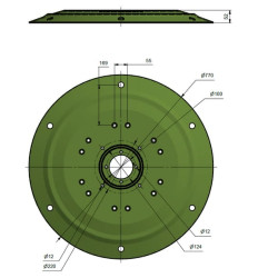 Šienapjovės diskas Z-105 56805036010370