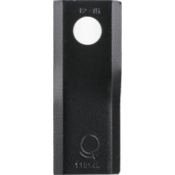 Vejapjovės peilis kairysis 115x45x4mm, skylė Ø18.25mm, tinka Kuhn/John Deere/New Holland, 25 vnt. pakuotėje, 55906000KR