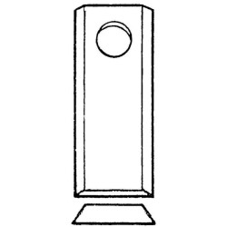 Pjovimo peilis K/D 96x50x4mm, anga Ø19mm, tinka Pöttinger, 25 vnt. pakuotėje, 434994KR