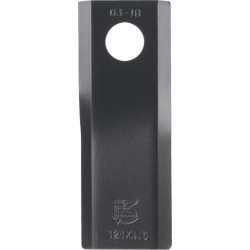 Šienapjovės peilis RH 122x45x4mm, skylė Ø18.25mm, tinka Kuhn/Claas/John Deere/New Holland, 25 vnt. pakuotėje, 56451300KR