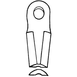 Vejapjovės peilis K/D 129x50x4mm ovalus skersmuo 20.5x18.5mm Tinka Kuhn/John Deere 25 vnt. pakuotė 56450000