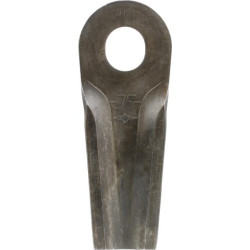 Žoliapjovės peilis LH/RH 132x50x4mm ovalios angos 23,0x20,5mm Tinka Kongskilde JF/Stoll 8113800013