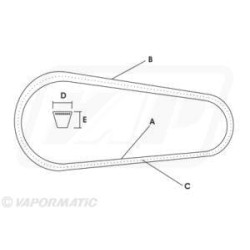 Pavaros diržo komplektas Spb2400-3 VLD4092