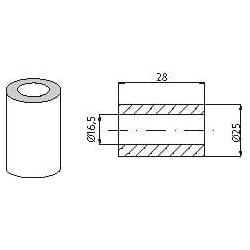 Spragiklio įvorė 28 mm pločio, tinkanti Ferri BH2420