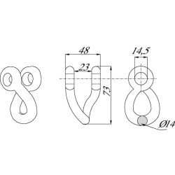 Viršutinė atrama 14 mm Herder 92802006