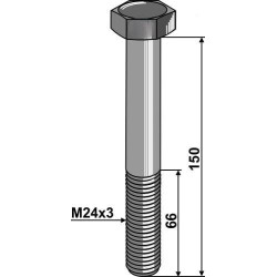 Šešiakampis varžtas M24x3x150/66 KM000326N