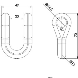 Apkaba 13mm Ø14,5 BH0709