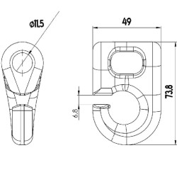Apkabos greičio sistema Ø11,5 555614N